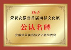 揚子榮獲安徽省首屆商標(biāo)文化展公認品牌